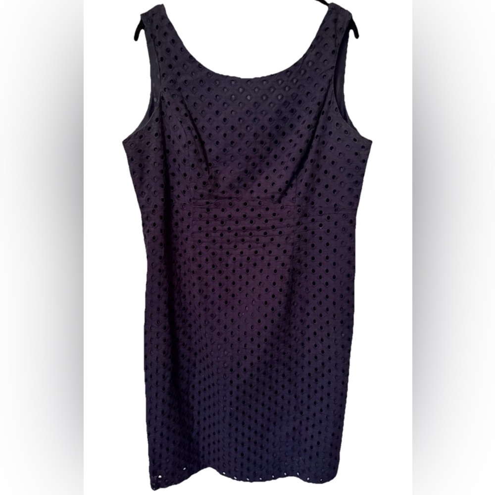 Nine West Navy Blue Eyelet Dress Size 14